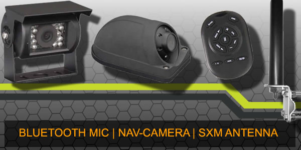 bluetooth satellite radio pa-mic accessories for big rig stereos
